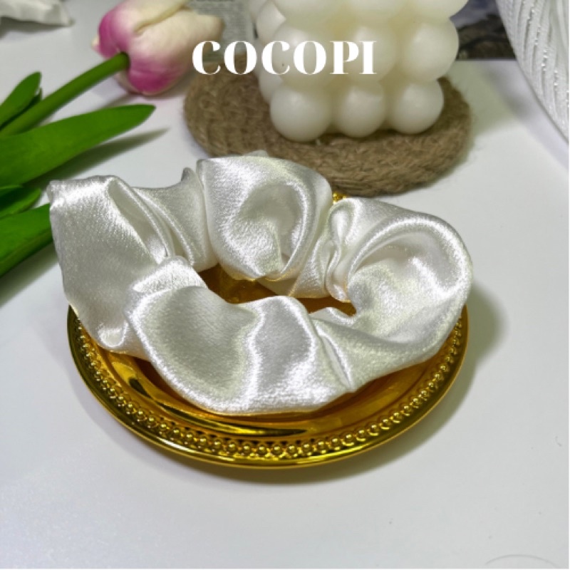 Dây cột tóc vải scrunchies đủ màu sắc Cocopi.accessories