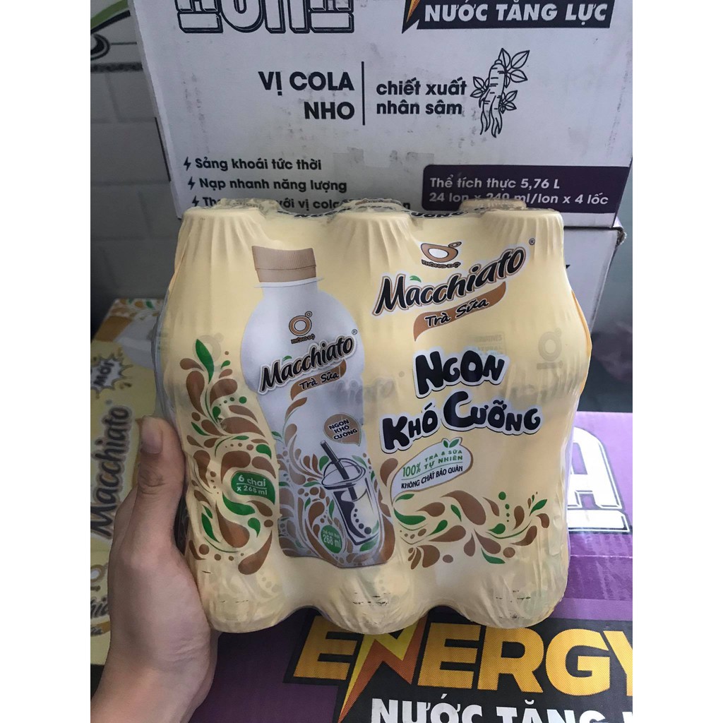 Lốc 6 Chai Trà Sữa Macchiato 268ml | BigBuy360 - bigbuy360.vn