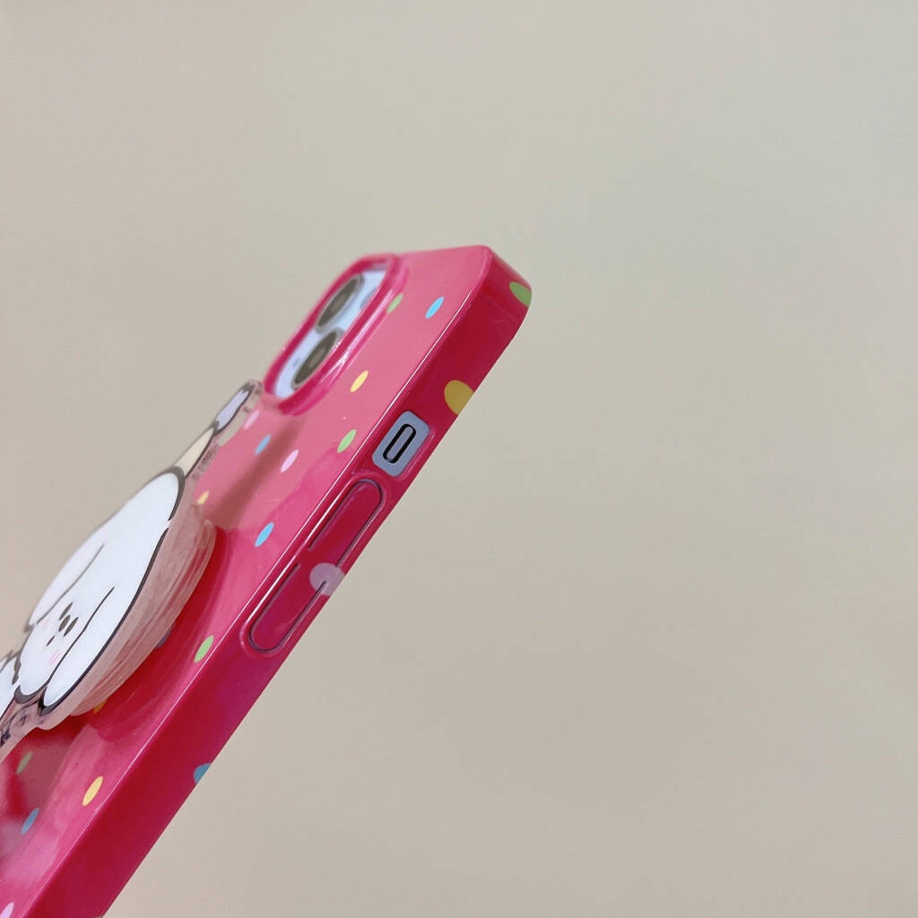 Ốp Điện Thoại Cứng Họa Tiết Hoa Hồng Kèm Giá Đỡ Cho IPhone11 12 12Pro 12Promax 13 13Pro 13Promax 14 14Pro 14Plus 14ProMax