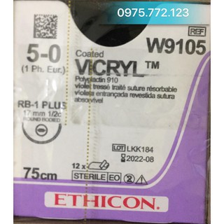 chỉ nhấn mí tự tan Vicryl 5/0.