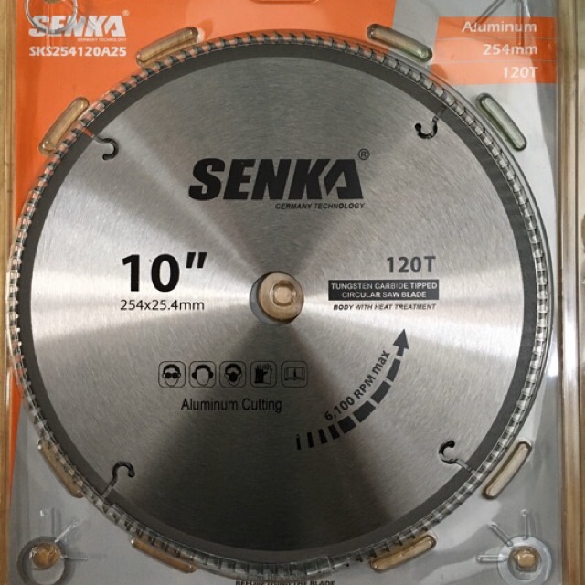 LƯỠI CẮT NHÔM HỢP KIM SENKA 254 X 2.8 X 120T X 25.4MM