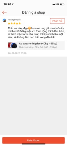 Áo sweater bigsize (40kg - 95kg)