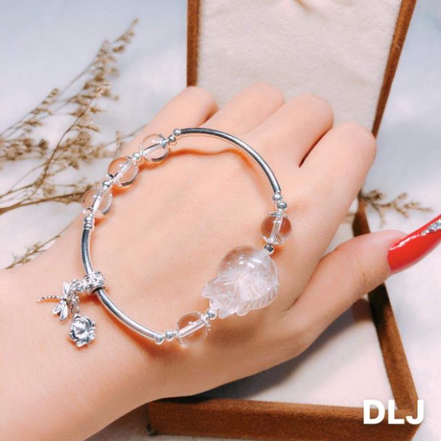 Vòng tay hồ ly cham bạc