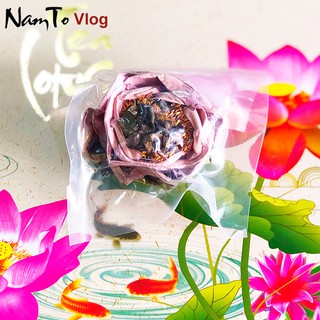 HOA SEN tươi sấy khô làm trà uống Khánh Thu hộp nhỏ 5 hoa NTV