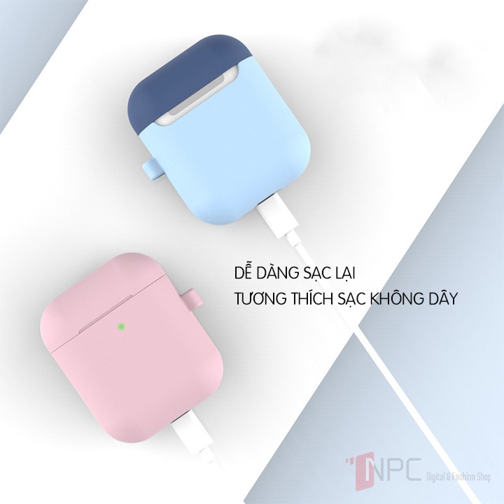 Ốp AirPods Silicone Colorful Candy Bảo Vệ Chống Va Đập Trầy Sước Dành Cho Tai Nghe Apple AirPods 1 | 2