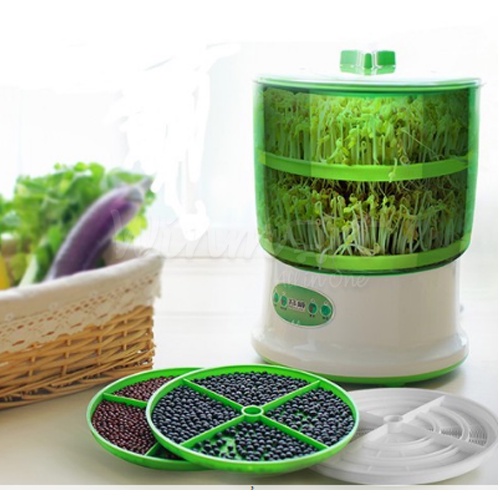 Máy làm giá đỗ tự động gieo mầm bằng điện 3 tầng DYJ-A01 Làm giá reo mầm tự động phun nước năng suất cao 2 ngày ăn ẳn ăn