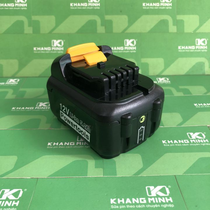 Vỏ mạch pin Dewalt 10.8V 3S - 2P, Led báo pin và nhận sạc zin