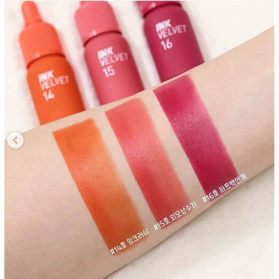 (Màu 14,15,16) Son kem lì Peripera Ink V.elvet Lip Tint dưỡng môi mềm mịn, siêu lì - HONGS BEAUTY