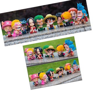 Mô hình One Piece chibi Luffy Zoro Sanji Ace Sabo Nami Robin Choper Usopp Brook Franky Jinbei Boa Hancok Doflamingo