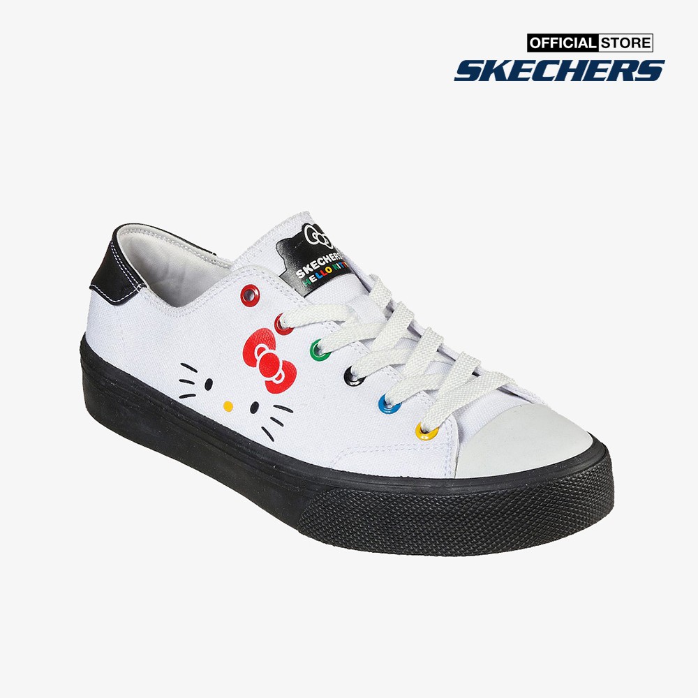 SKECHERS Giày sneakers nữ phối dây Hello Kitty Street V'lites 66666316-WBK