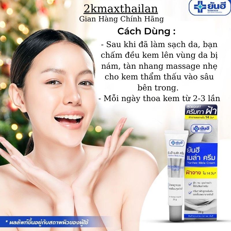 03 Kem Thoa Nám Yanhee Thái Lan 20g/ Tuýp