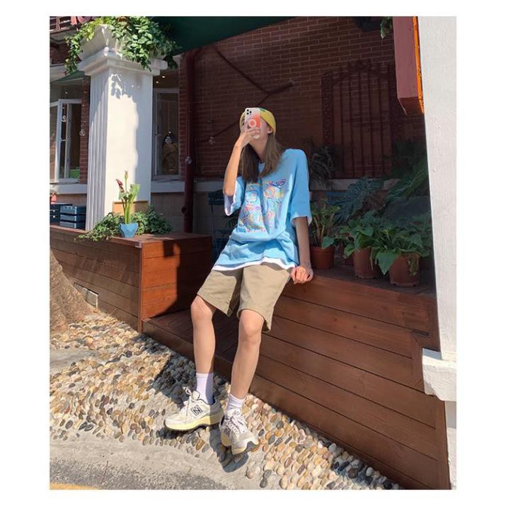 freeship Quần Đùi Dáng Hàn Unisex ,Quần Short Chất Kaki Nam Nữ Style KOREA 2 Màu V004 | BigBuy360 - bigbuy360.vn