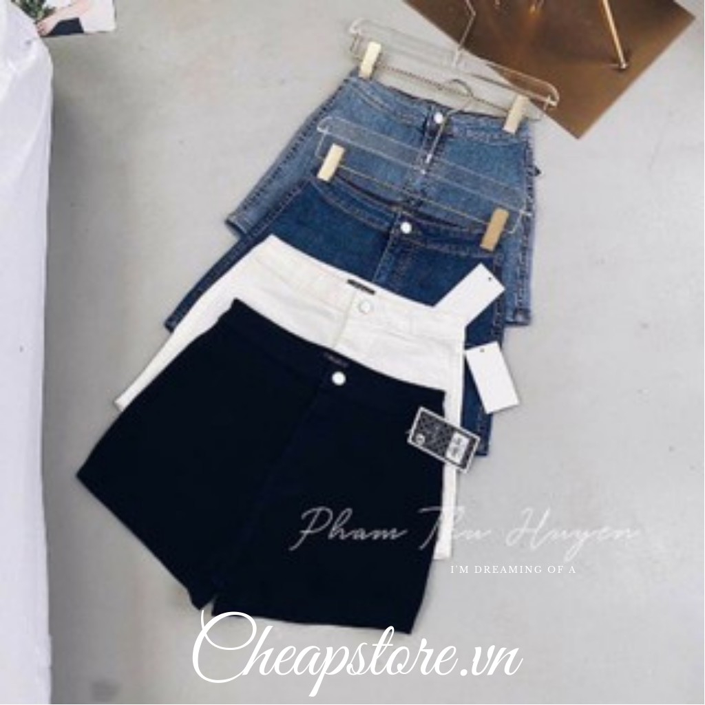 🔥Quần sooc nữ cạp cao 🔥Sooc jean cạp cao 🔥 Quần sooc jean Nữ Lưng Cao Dáng Ôm | BigBuy360 - bigbuy360.vn