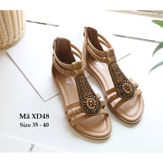 Sandal bé gái 10 tuổi trở lên XD48 siêu sang