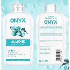 Nước ONYX Almond Micellar Water làm sạch tốt- Nước tẩy trang chứa tinh chất hạnh nhân gíup da ấm mịn-Mymy cosmetic