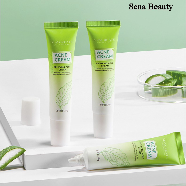Kem dưỡng làm mờ thâm mụn dàn cho da mụn Acne Cream Maycreate Senabeauty