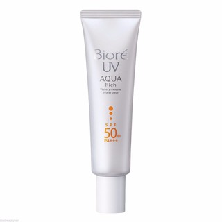 Kem Chống Nắng Lót Trang Điểm Bioré UV Aqua Rich Watery Mousse Water Base SPF50+ PA+++ 33g