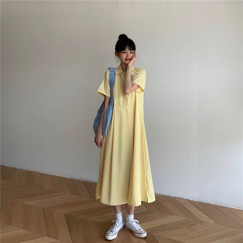 Đầm dáng dài phong cách Pháp đơn giản thanh lịch dành cho nữ