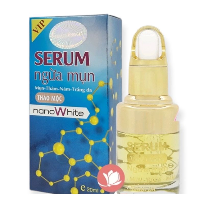 Serum Nano White Dưỡng Trắng Da Ngăn Ngừa Nám Mụn 10ml 20ml