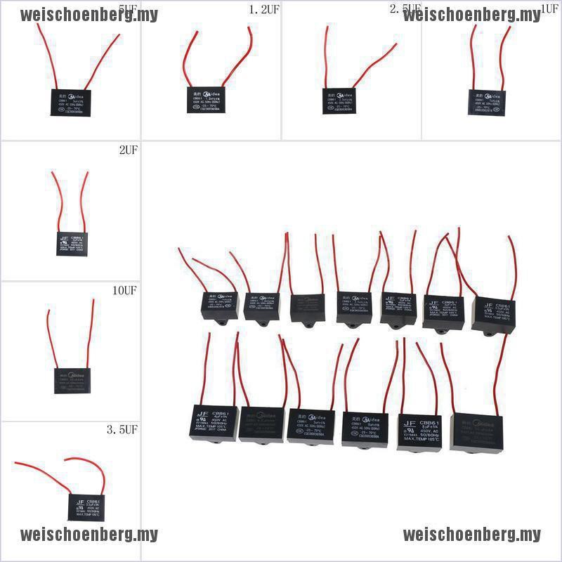 Phụ kiện CBB61 450V 1-10uF thay thế chuyên dụng dành động cơ quạt trần