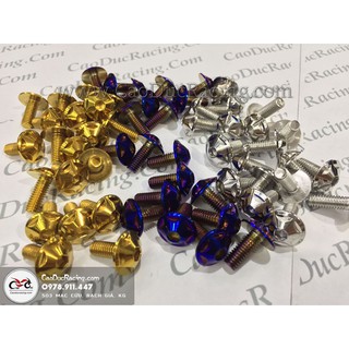 Sỉ ốc đầu dù 6x15 Thái lan - bắt dàn áo wave nhỏ , cacter sên v.v... (giá 1 con ae mua nhiều thì bấm vào số lượng nhé)