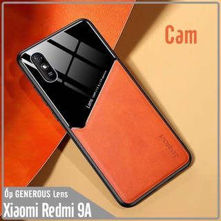 Ốp lưng cho Xiaomi Redmi 9A gương da GENEROUS