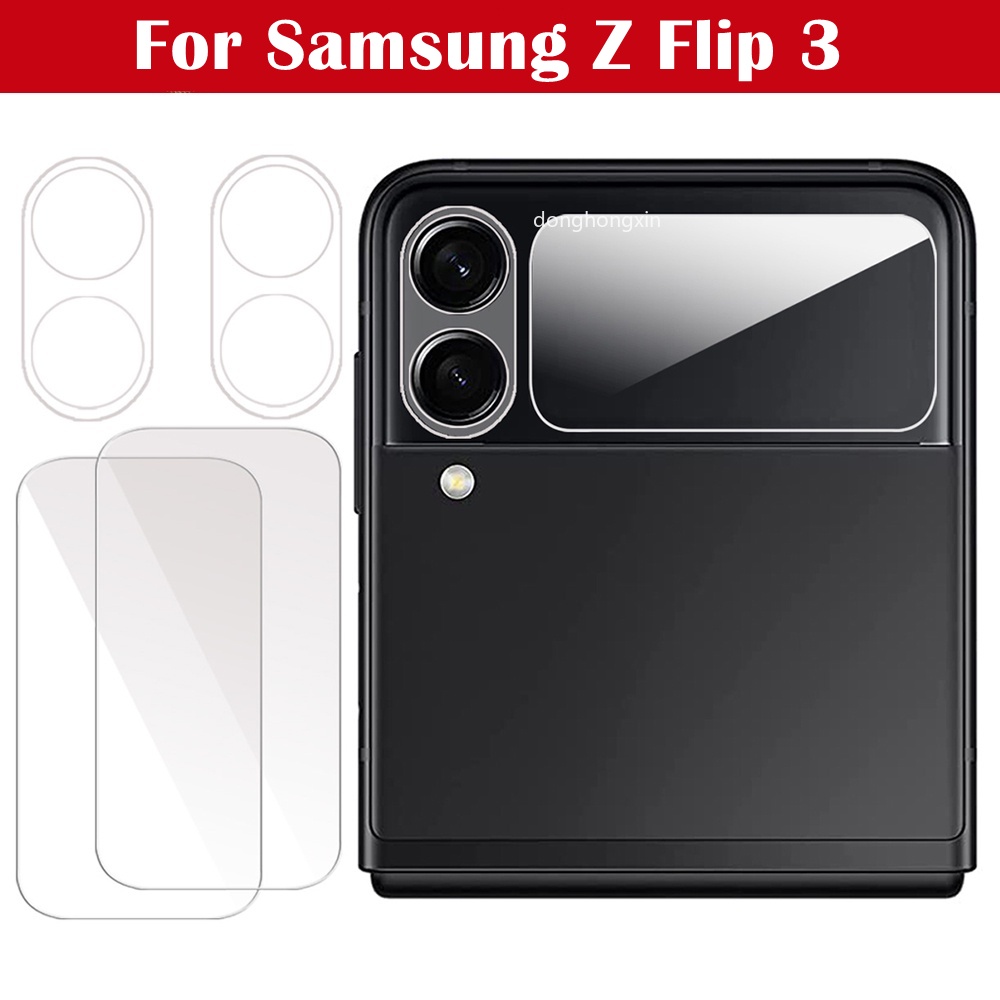 Ống Kính Thay Thế Chuyên Dụng Cho Samsung Galaxy Z Flip 3 5G &amp;amp; Miếng Dán Bảo Vệ Màn Hình Chống Trầy Cho Galaxy Z Flip3