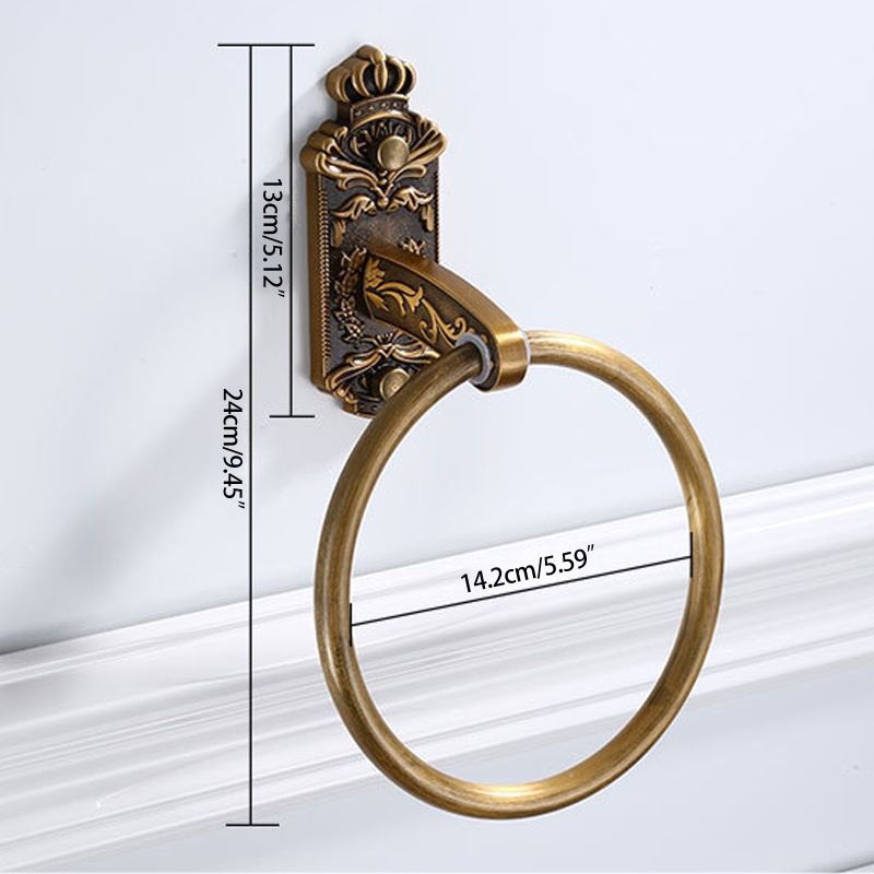 Giá Đỡ Khăn Tắm Bằng Đồng Thau Treo Tường Tiện Dụng