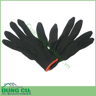 Găng tay bảo hộ lao động màu đen 5 đôi, 12 đôi