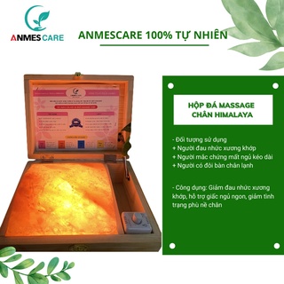Hộp Đá Muối Massage Chân Himalaya Mặt Cong - Hàng Chính Hãng- ANMESCARE