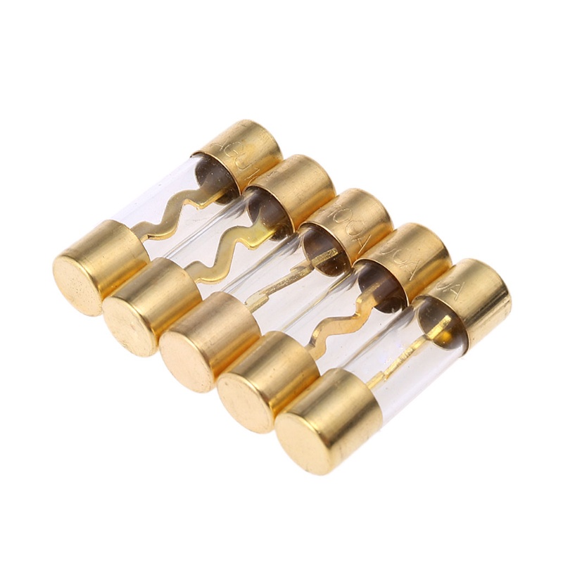 Set 5 Cầu Chì Khuếch Đại Âm Thanh AGU Mạ Vàng