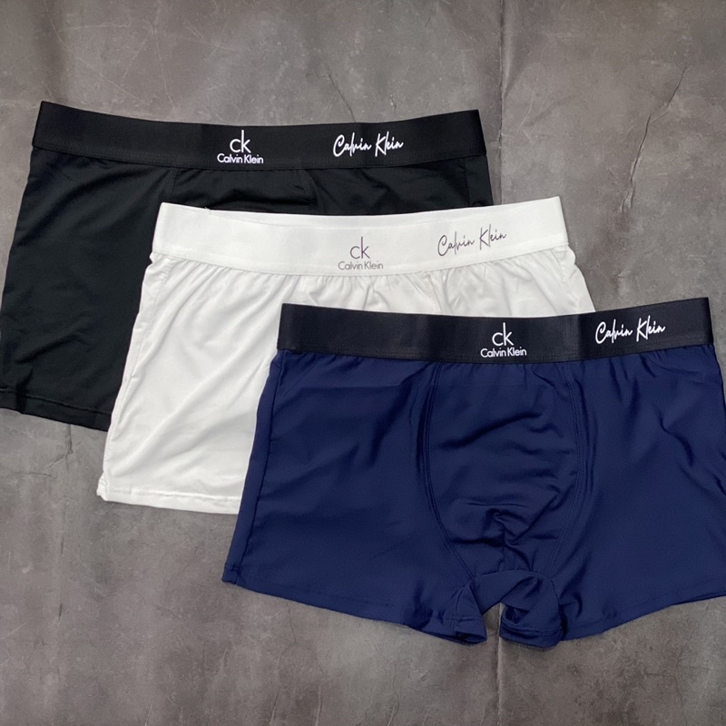 Quần Lót Nam Boxer Thun Lạnh Thoáng Mát Co Dãn 4 Chiều Không Xù. Combo 3 Quần