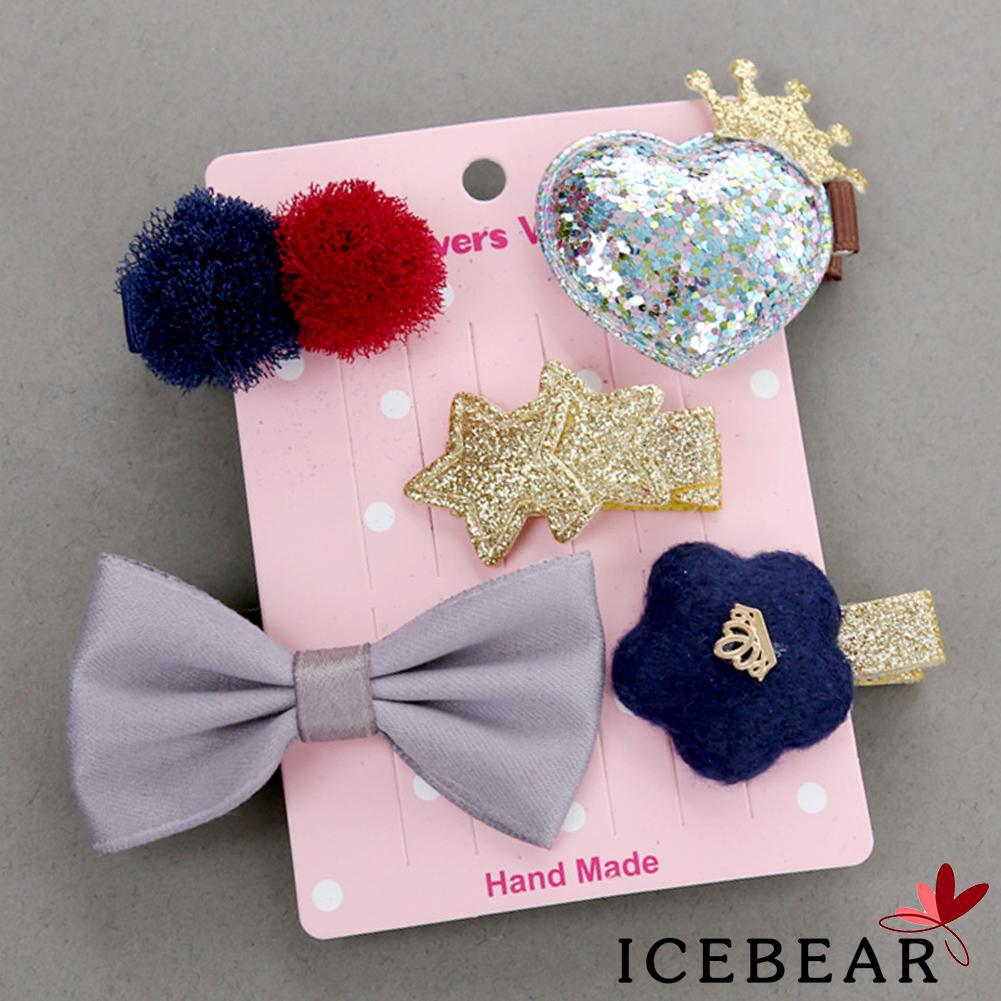 Kẹp tóc nơ công chúa cho bé gái