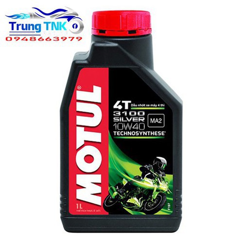 Dầu nhớt xe số 0.8L MOTUL 3100 SILVER 4T 10W40 - nhớt xe máy