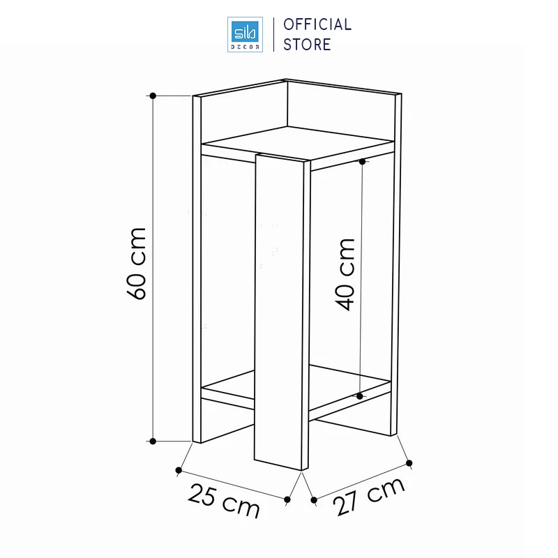 Kệ Đầu Giường Đơn Giản Halie Thương Hiệu SIB Decor