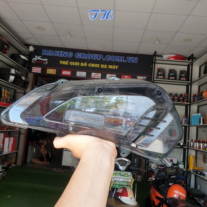 Ốp bầu lọc gió cho xe Sh Việt 125i/150i 2013-2019 trong suốt chính hãng zhipat