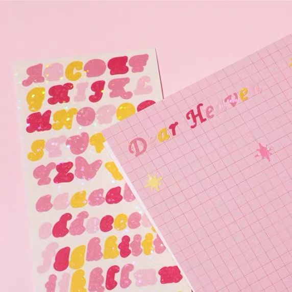 Letter sticker decoration diary sticker