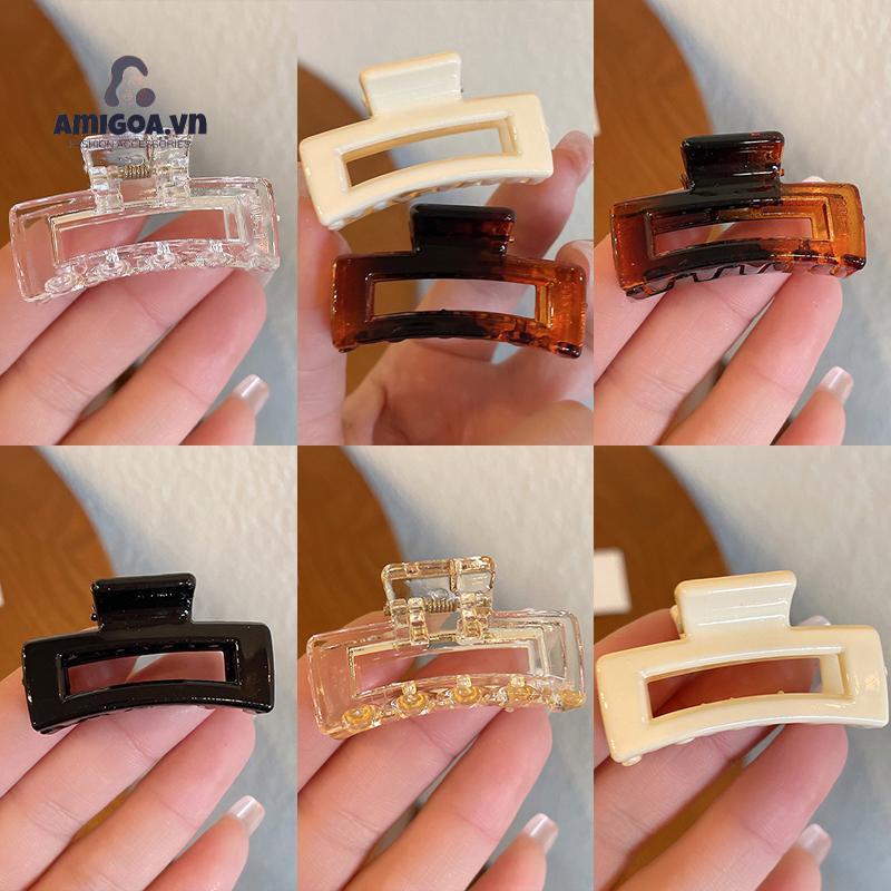 ✨✨Kẹp Tóc Mini Màu Thạch Thiết Kế Đơn Giản Dễ Thương Cho Bé Gái