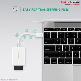 Đầu đọc thẻ USB Type-C cho thẻ nhớ TF/SD Ugreen 40864