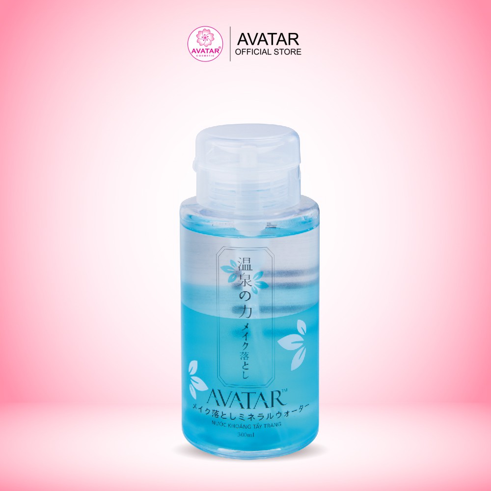 Nước khoáng tẩy trang AVATAR nước tẩy trang dầu ,mụn 300ml