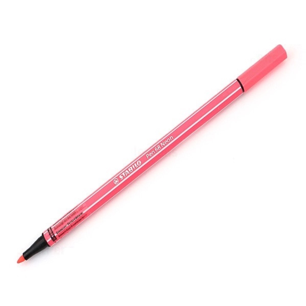Combo 4 bút lông màu Stabilo Pen 68 Marker – 1.0mm – Neon Colors