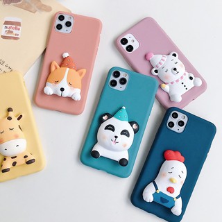 Ốp Lưng Silicon Mềm In Hình Thú Đáng Yêu Cho Iphone 11 Pro Max Xr X Xs Max Se2020 8 7 6s 6 Plus