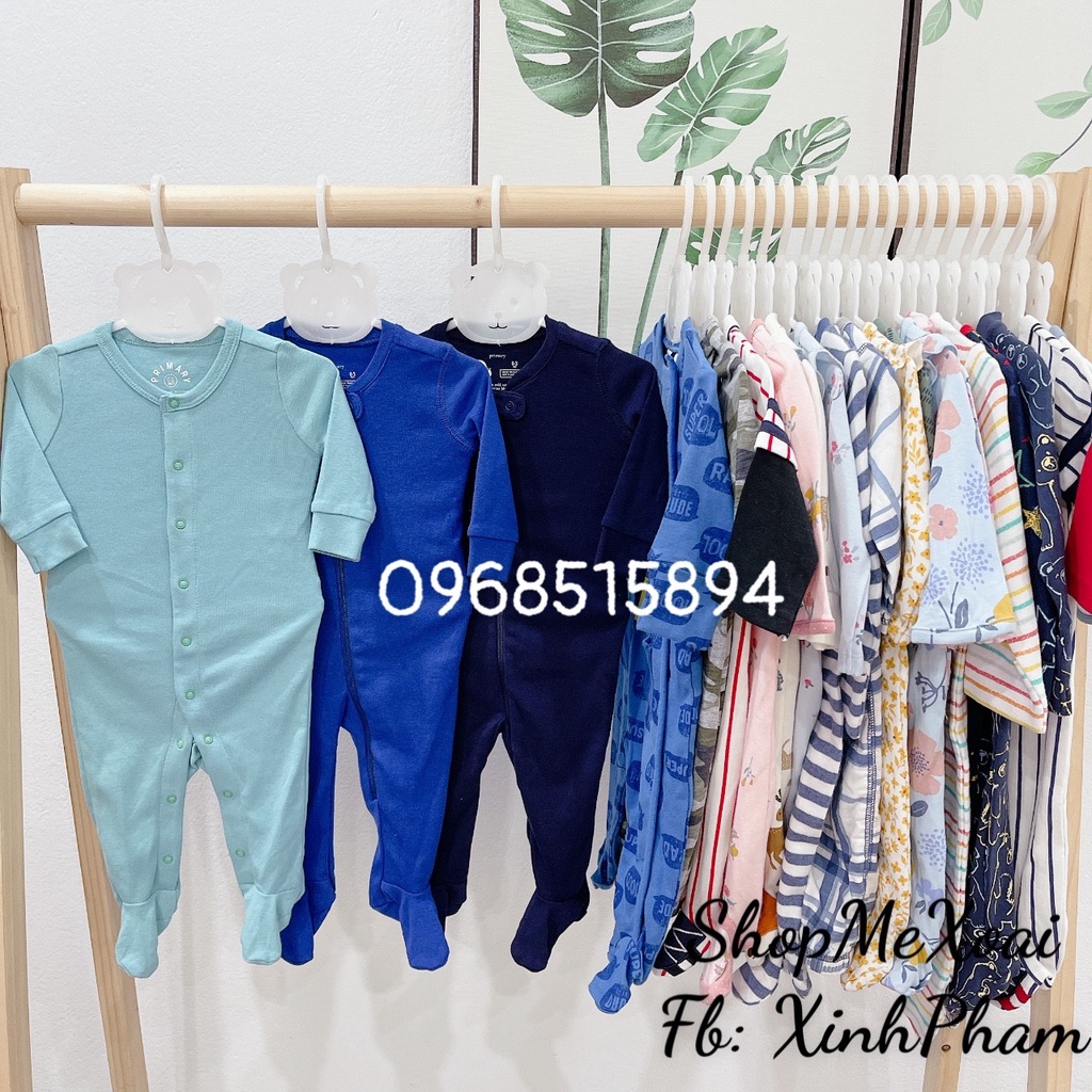 [Size 6-9M 7-8,5kg link 3] Bodysleep cotton, bodysuit cotton cho bé trai, bé gái hàng xuất dư xịn