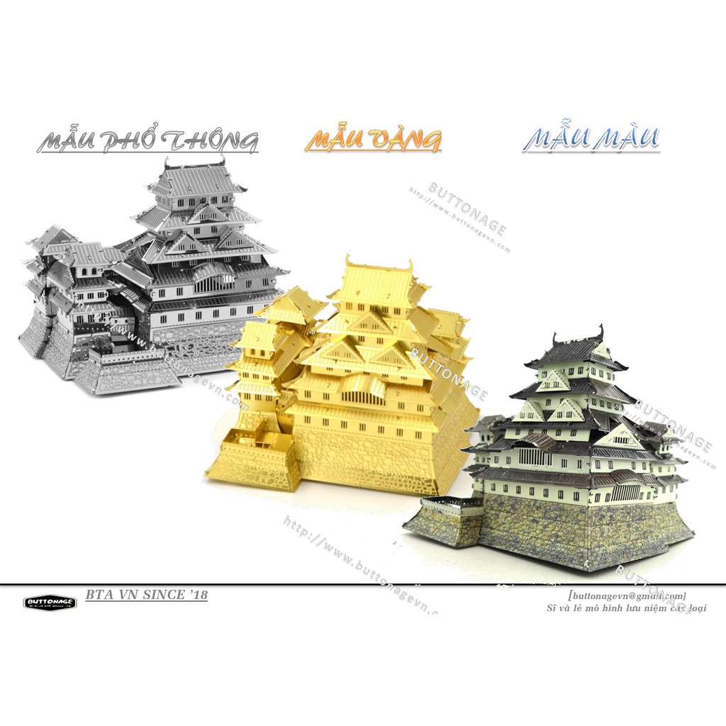 Mô Hình Lắp Ráp 3d Thành Himeji - Hạc Trắng