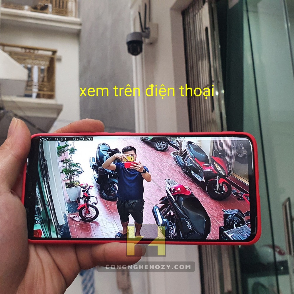 Camera wifi ngoài trời yoosee PTZ chống nước 360 độ đêm có màu fullhd báo động xoay theo chuyển động