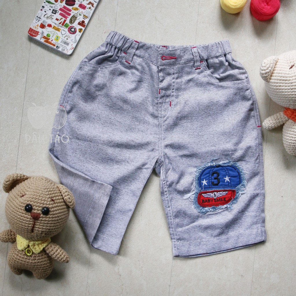 Quần Short Ngắn Kaki Hình Nón Cho Bé Trai 1-9 tuổi - Size 9-26kg - Đổi trả trong 3 ngày - Dâu Táo