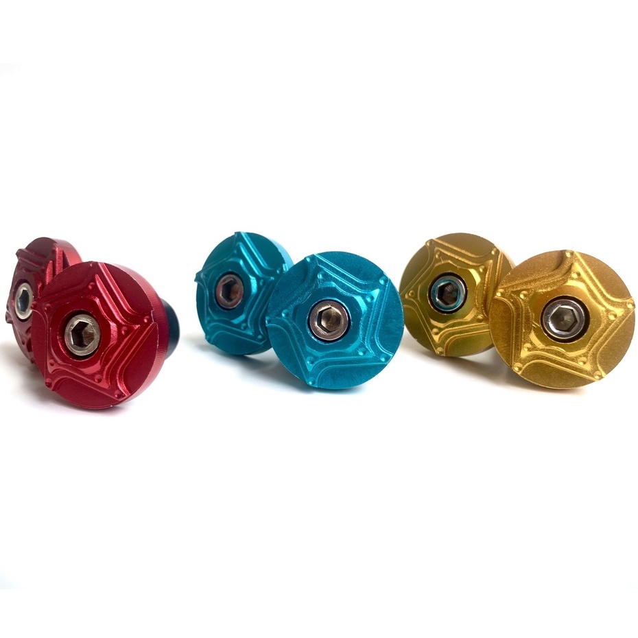 Gù trang trí Tay Lái Kiểu GR5 xanh lục Lên màu gắn Mọi loại xe máy
