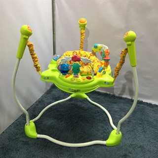 [BAO GIÁ SHOPEE] Ghế nhún tập đứng màu xanh lá có đèn nhạc IBaby chính hãng