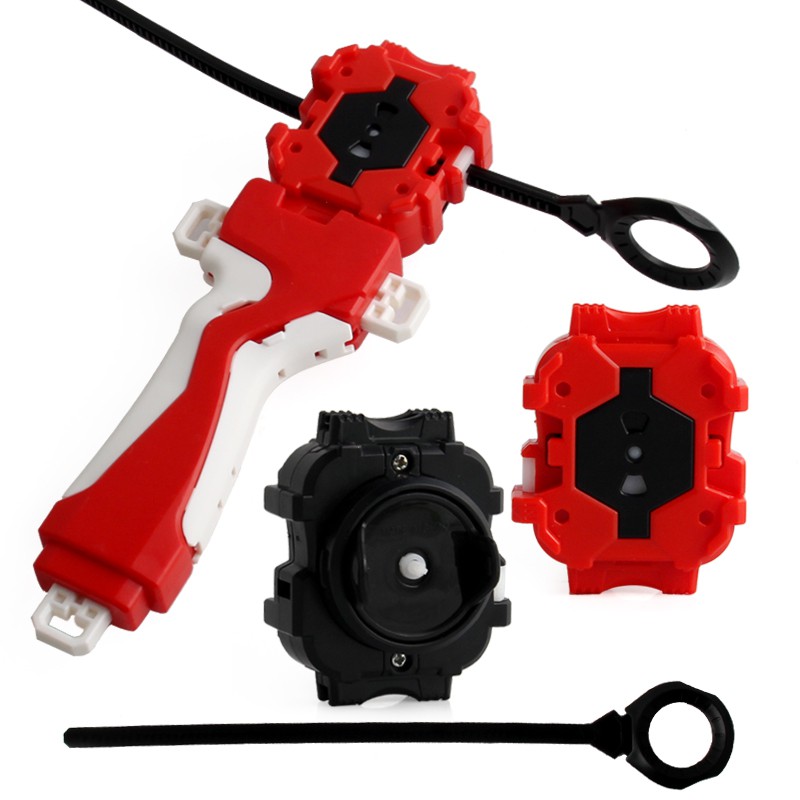 Bộ tay cầm khởi động đồ chơi con quay Beyblade Burst đúng cách màu đỏ/đen