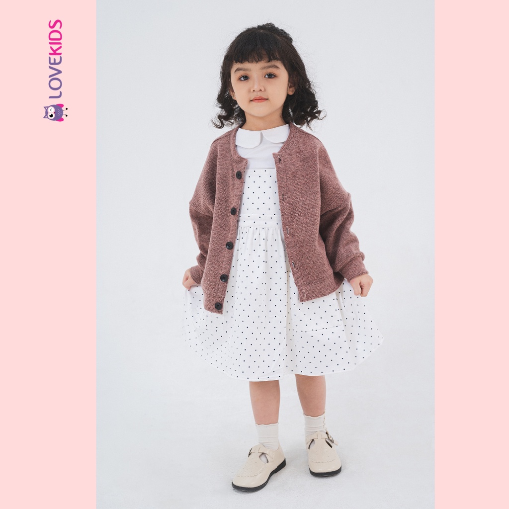 Áo khoác len giữ nhiệt bé gái - Lovekids